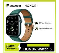 Versión Global HONOR Watch 5 Smartwatch Seguimiento GPS preciso Escaneo rápido de salud Pantalla grande de 1,85 pulgadas GPS compatible con IP68 Black