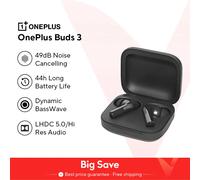 Versión Global OnePlus Buds 3 TWS Earphone 49dB Cancelación Activa de Ruido Bluetooth 5.3 True Wireless Headphone Earbuds Splendid Blue