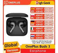 Versión Global OnePlus Buds 3 TWS Earphone 49dB Cancelación Activa de Ruido Bluetooth 5.3 True Wireless Headphone Earbuds Metallic Gray
