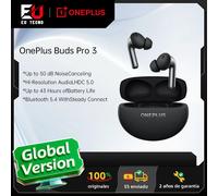 Versión Global OnePlus Buds Pro 3 Auricular de hasta 50dB Cancelación de Ruido Audio Espacial con Seguimiento de Cabeza Audio de Alta Resolución Midnight Opus