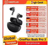 Versión Global OnePlus Buds Pro 3 Auriculares Hasta 50dB Cancelación de Ruido Audio Espacial con Head Tracking Auriculares de Alta Resolución de Audio Midnight Opus