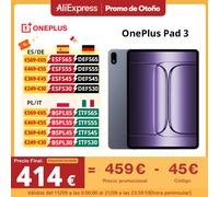 Versión Global OnePlus Pad 3 Snapdragon 8 Elite 13.2 pulgadas 144Hz Pantalla 12140mAh Batería 13MP Cámara Trasera 8 Altavoces 80W Carga Storm Blue