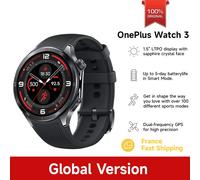 Versión global OnePlus Watch 3 Reloj inteligente Pantalla AMOLED de 1,5 pulgadas Memoria de 32 GB Snapdragon W5 Wear OS de Google IP68 Obsidian