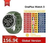 Versión global OnePlus Watch 3 Reloj inteligente Pantalla LTPO AMOLED de 1,50 pulgadas Procesador Emerald Titanium