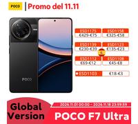 Xiaomi POCO F7 Ultra Teléfono 12GB+256GB | Snapdragon 8 Elite de Gama Alta | Chipset VisionBoost D7 | Carga HyperCharge 120W Alámbrica + 50W Inalámbrica | Pantalla Flow AMOLED 2K 120Hz (12+256 Black)