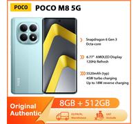 XIAOMI POCO M8 5G - Smartphone de 8+512GB, Cámara de 50 MP Dual con AI, Pantalla AMOLED de 6,77" 120 Hz, Negro