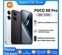 Versión Global POCO X8 Pro 12GB 512GB Teléfonos Móviles Pantalla AMOLED Ultra Brillante de 1.5K y 120Hz Celulares de Alta Resolución de 50MP Verde