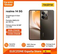 Versión Global realme 14 5G Smartphone Snapdragon 6 Gen 4 120Hz AMOLED Esports Display 50MP OIS AI Mecha Silver