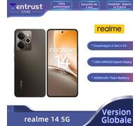 Versión Global realme 14 5G Smartphone Snapdragon 6 Gen 4 120Hz AMOLED Esports Display 50MP OIS AI Storm Titanium