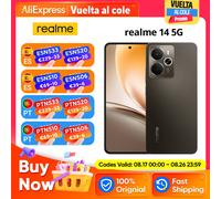 Versión Global realme 14 5G Smartphone Snapdragon 6 Gen, Pantalla AMOLED Esports de 6.67 Pulgadas y 120Hz, Batería Titan de 6000mAh, 50MP OIS 12GB 256GB Silver