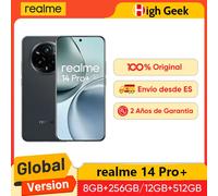 Versión Global realme 14 Pro Plus 5G Smartphone Sony 3X Periscopio OIS Cámara Snapdragon7s Gen 3 80W SUPERVOOC Carga IP69 Pearl White