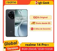 Versión Global realme 14 Pro Plus 5G Smartphone Sony 3X Periscopio OIS Cámara Snapdragon7s Gen 3 80W SUPERVOOC Carga IP69 Pearl White
