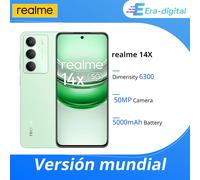 Versión Global realme 14X 5G Smartphone Dimensity 6300 5G Chipset 50MP AI Cámara 120Hz Eye Comfort Display 5000mAh Batería IP64 Green