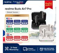 Versión Global realme Buds Air 7 Pro Auriculares con Cancelación de Ruido en Tiempo Real de 53dB, Controlador Dual-DAC de 11+6mm, Traductor en Vivo con IA verde