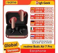 Versión Global realme Buds Air 7 Pro Auriculares Inalámbricos 53dB Cancelación de Ruido en Tiempo Real 11+6mm Dual-DAC Driver Al Live Translator Racing Green
