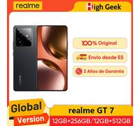 Versión Global realme GT 7 5G AI Smartphone MTK Dimensity 9400e 6000nits Pro-Esports Display 7000 mAh Batería 120W Ultra Charge Blue