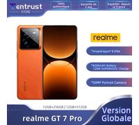 Versión Global realme GT 7 Pro 5G Smartphone Snapdragon 8 Elite AI cámara a presión ultraclara RealWorld Eco2 pantalla 6500mAh NFC Mars Orange