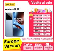 Realme GT 7T 5G Smartphone de 68 con 12 GB/256 GB y doble SIM (Negro)