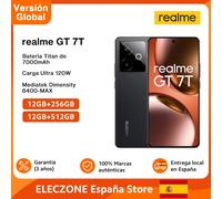 Realme GT 7T 12GB 256GB MediaTek Dimensity 8400MAX batería 7000mAh Azul IceSense