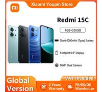Xiaomi - Redmi 15C 17,5 cm (6.9") 4G USB Tipo C 4 GB 256 GB 6000 mAh Negro