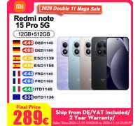 Telefono movil smartphone xiaomi redmi note 15 pro 5g - 12gb - 512gb - 6.8 pulgadas - negro