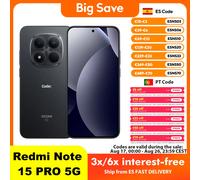 XIAOMI Redmi Note 15 Pro Smartphone 12+512GB, 200MP Ultimate-Clarity Camera, 6,77" FHD+ AMOLED Display, MediaTek Helio G200-Ultra, 6500mAh Battery, 18W Reverse Charging, with Charger. (Negro)