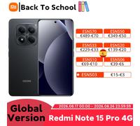 Versión Global Redmi Note 15 Pro, Teléfono Inteligente 4G, Batería de 6500 mAh, Carga Rápida de 45 W, Cámara Principal de 200 MP con OIS, Pantalla de 6.77 Pulgadas y 120 Hz, Teléfono Móvil Xiaomi Blue