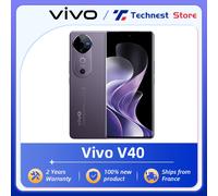 Versión Global Vivo V40 5G Smartphone Snapdragon 7 Gen 3 5500mAh Batería 80W Charge 6.78″ 120Hz AMOLED Display 50MP Cámara NFC Stellar Silver