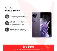 Versión Global Vivo V40 5G Smartphone Snapdragon 7 Gen 3 5500mAh Batería 80W Charge 6.78″ 120Hz AMOLED Display 50MP Cámara NFC Stellar Silver