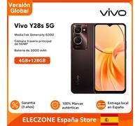 Versión Global Vivo Y28s 5G Smartphone 50MP HD Cámara principal Dimensity 6300 CPU 5000mAh Batería 6.56inches 90Hz Display Mocha Brown