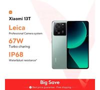 Versión Global Xiaomi 13T 5G Smartphone 144Hz AMOLED Displa 67W cargando 50MP Cámara Leica IP68 Agua MTK Dimensity 8200 Ultra Black