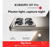 Versión global Xiaomi 14T Pro 5G Versión global Cámara Leica de 50MP MediaTek Dimensity 9300+ AMOLED de 6,67'' 144Hz HyperCharge de 120W Gray