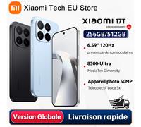 Versión Global Xiaomi 17T MediaTek Dimensity 8500-Ultra 6500 mAh (típico) Batería de Silicio-Carbono 5x, Lente Teleobjetivo Leica, Leica Live Moment 12GB 256GB Black