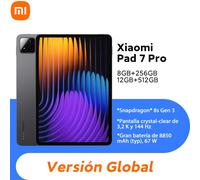 Global Version Xiaomi Pad 7 Pro Snapdragon 8s Gen 3 Xiaomi HyperOS 2 67W 8850mAh Battery 11.2" 3.2K Matte Glass Version Gray