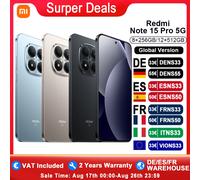 Telefono movil smartphone xiaomi redmi note 15 pro 5g - 12gb - 512gb - 6.8 pulgadas - negro