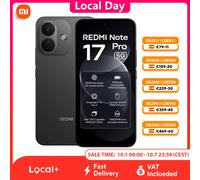 Versión Global Xiaomi Redmi Note 17 Pro 5G, Pantalla AMOLED de 6,83" 120Hz, Batería de 8340 mAh, Snapdragon 6s Gen 4, Carga Rápida de 67W, Cámara de 50MP con OIS, IP68, Doble SIM, Teléfono Móvil Black