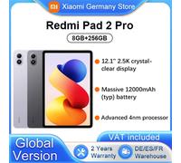 Versión Global Xiaomi Redmi Pad 2 Pro Wifi 8+256Gb 12.1 Pulgadas Pantalla 2.5K Cristalina Certificada para el Cuidado de la Vista Cuatro Altavoces Batería Masiva de 12000Mah (Típ.) Tablet PC Morado la