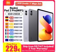 Versión Global Xiaomi Redmi Pad 2 Pro Wifi 8+256Gb 12.1 Pulgadas Pantalla 2.5K Cristalina Certificada para el Cuidado de la Vista Cuatro Altavoces Batería Masiva de 12000Mah (Típ.) Tablet PC Morado la