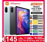 Versión Global Xiaomi Redmi Pad 2 WIFI 11' Batería de 9000mAh 90Hz Helio G100-Ultra Avanzado Almacenamiento Expandible de 2TB Xiaomi HyperOS Verde menta 4GB 256GB