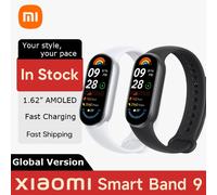 Versión Global Xiaomi Smart Band 9 pulsera inteligente Mi Band 9 pulsera inteligente 1,62 "pantalla AMOLED monitoreo de salud batería de 21 días Band 9 Blue-Pink