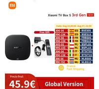 Versión Global Xiaomi TV Box S 3.a generación 4K Ultra HD 2G 32G Google TV Cast Netflix Smart TV Box BT5.2 reproductor multimedia Mi TV Box WiFi box 3rd today ship