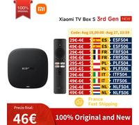 Versión Global Xiaomi TV Box S 3.a generación 4K Ultra HD 2G 32G Google TV Cast Netflix Smart TV Box reproductor multimedia Mi TV Box WiFi BT5.2 Box S 3rd today ship