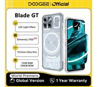 Versión globo DOOGEE Blade GT 5G teléfono resistente 6,72 ''FHD + 120Hz efecto de luz LED 12GB RAM 256GB ROM 5500mAh batería Android 14 12GB 256GB Sliver