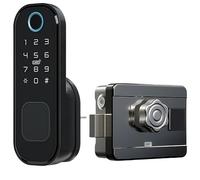 Versión integral de cerradura inteligente, cerradura de puerta exterior, cerradura de puerta con control remoto wifi, cerradura electrónica doméstica, huella dactilar de un solo lado, versión integral