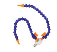 Versión mejorada Sistema de pulverización lubricación refrigerante niebla para corte metal Grabado Máquina pulverizadora enfriamiento tubería aire Taladro fresado tor Double tube 15.7 in Round Nozzle