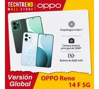 Version mondiale OPPO Reno14 F 5G Smartphone Qualcomm Snapdragon 6 Gen 1 Écran AMOLED 6,57 pouces 120 Hz Batterie 6000 mAh Appareil photo principal 50 Mpx Azul