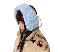 Version of Simple Thickened Plush Ear Protection Earmuffs Autumn and Winter Street Warmth Lace-up Headband For Women's(Color1)