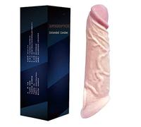 VersióN Realista Del CondóN Masculino Engrosamiento Del Crecimiento De Doble Boca Pene De SimulacióN CondóN Juguetes Sexuales Reutilizables Para AnticoncepcióN De Parejas (160X20x40mm)