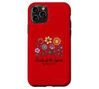 Verso bíblico Christian Gálatas 5:22 Escritura Floral Carcasa para iPhone 11 Pro