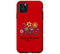 Verso bíblico Christian Gálatas 5:22 Escritura Floral Carcasa para iPhone 11 Pro MAX